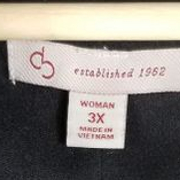 Dressbarn Heathered Gray Winter Dress w/ Removable Scarf Women 3X - Picture 6 of 7